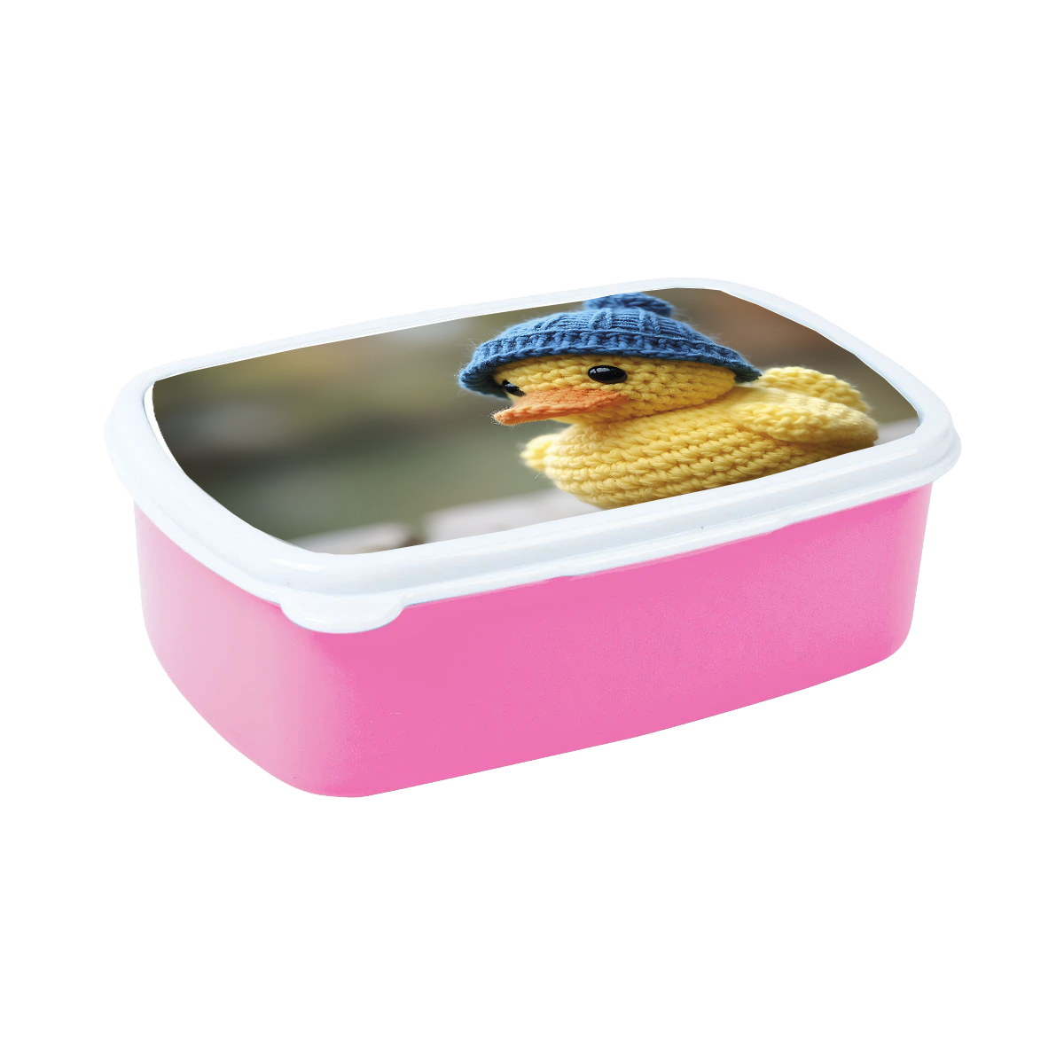 quietschente Brotdose Pink – Quietscheente (optional mit Name)